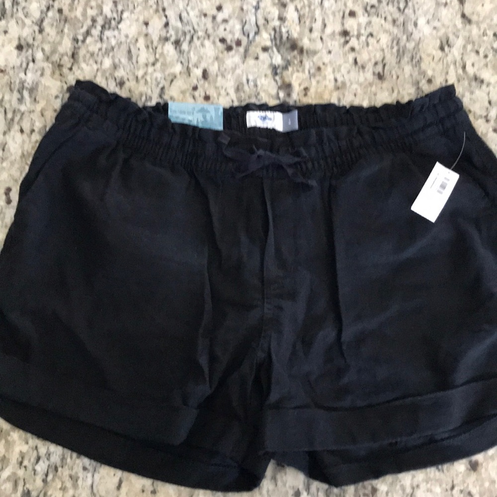 Old navy black linen shorts